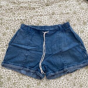 Soft denim shorts